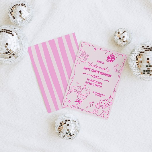 Coastal Cowgirl Whimsical Verjaardag Kaart