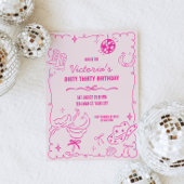 Coastal Cowgirl Whimsical Verjaardag Kaart