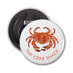 Coastal Crab Bar Restaurant Zakelijk Button Flesopener