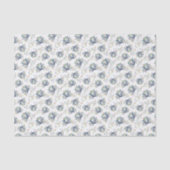 Coastal Crab Christmas Lights Nautical Holiday Tissuepapier (Voorkant)