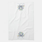 Coastal Crab “Deck the Claws” Holiday Theedoek (Verticaal)