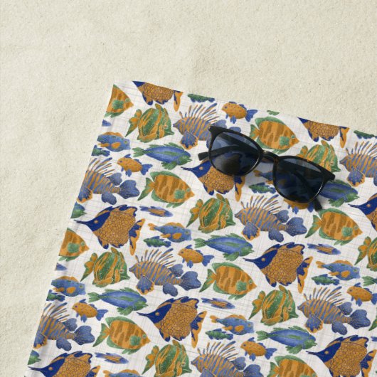 Coastal Crab & Shell Stranddeken Strandlaken (In situ)