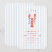 Coastal Cutie Baby shower Uitnodiging (Voorkant / Achterkant)