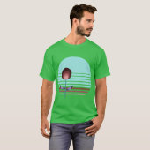 Coastal Decor Inspired Retro Bauhaus Botanicals 3 T-shirt (Voorkant volledig)
