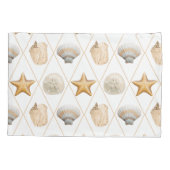 Coastal Decor Seashell Patroon Kussensloop (Achterkant)