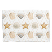 Coastal Decor Seashell Patroon Kussensloop (Voorkant)