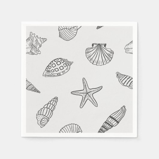 Coastal Dine Ocean Grey Servet (Voorkant)
