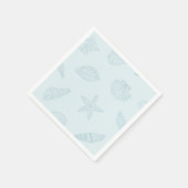Coastal Dine Seafoam Blue Servet (Hoek)