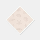 Coastal Dine Shell Pink Servet (Hoek)