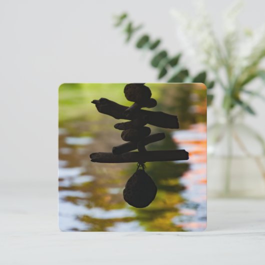 Coastal Driftwood Bali Greeting Card Feestdagenkaart (Staand voorkant)