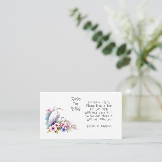 Coastal Egret Boeken voor Baby Enclosure Kaart (Staand voorkant)