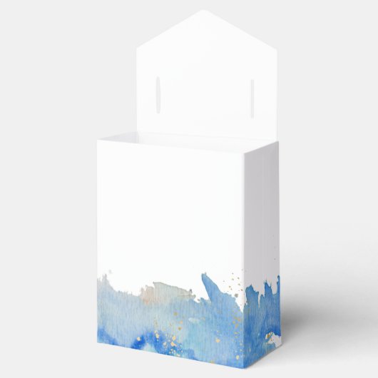Coastal Elegance Beachy Wedding Favor Box Bedankdoosjes (Geopend)