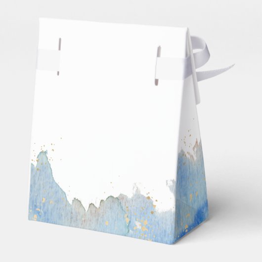 Coastal Elegance Beachy Wedding Favor Box Bedankdoosjes (Achterkant)
