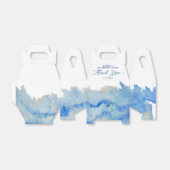 Coastal Elegance Waterverf Pensionement Party Bedankdoosjes (Uitgevouwen)