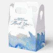Coastal Elegance Waterverf Pensionement Party Bedankdoosjes (Geopend)