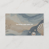 Coastal elegante Minimalist Professional logo Visitekaartje (Achterkant)