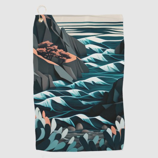 Coastal Energy Golfhanddoek (Voorkant)