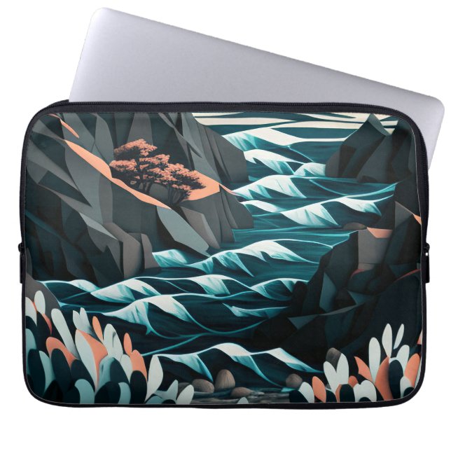Coastal Energy Laptop Sleeve (Voorkant)