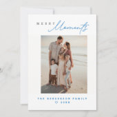 Coastal Family Beach vacation Custom Holiday Photo Feestdagenkaart (Voorkant)