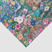 Coastal Floral Blue Crab & Butterflies Decoupage  Tissuepapier (Detail)