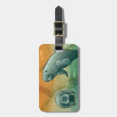 Coastal Florida Manatee Bagagelabel (Voorkant verticaal)