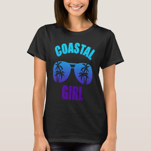 Coastal Girl Summer Vacation T-shirt (Voorkant)