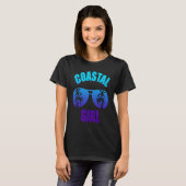 Coastal Girl Summer Vacation T-shirt (Voorkant volledig)
