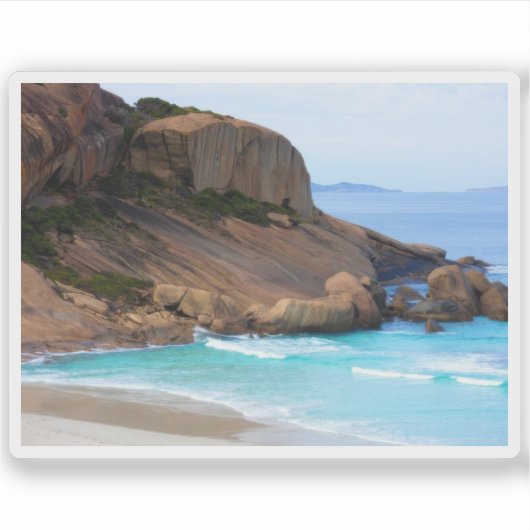 Coastal Landscape Sticker (Voorkant)