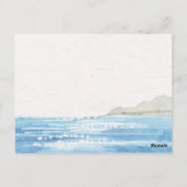 Coastal Lemon Garden Wedding Thank You Briefkaart (Achterkant)