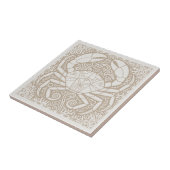 Coastal Life Series Crab Blue D1208 Tegeltje (Zijkant)