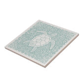 Coastal Life Series Turtle Teal D1208 Tegeltje (Zijkant)