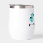 Coastal Life Tumbler - Vrede, Liefde en Strand (Rechts)