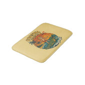 Coastal Lifestyle Gator Surfing - Retro Surf Beach Badmat (Gekanteld)