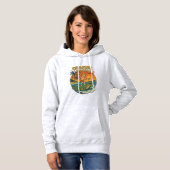Coastal Lifestyle Gator Surfing - Retro Surf Beach Hoodie (Voorkant volledig)