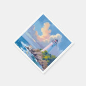 Coastal Lighthouse | Blue Ocean Waves Sea Servet (Hoek)