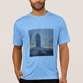 Coastal lighthouse covered with ice t-shirt (Voorkant)