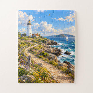Coastal Lighthouse Jigsaw Puzzle Legpuzzel
