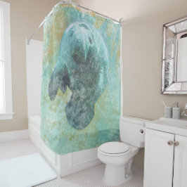 Coastal Living Beauful Manatee Douchegordijn