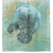 Coastal Living Beauful Manatee Douchegordijn (Voorkant)