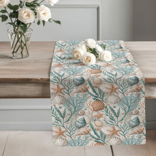 Coastal Living Table Runner met Ocean Accents Lange Tafelloper