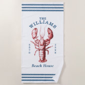 Coastal Lobster Beach House Strandlaken (Voorkant)
