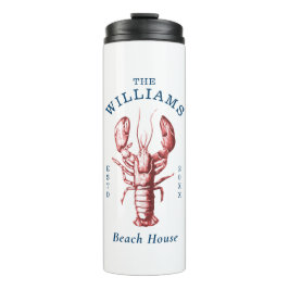 Coastal Lobster Beach House Thermosbeker