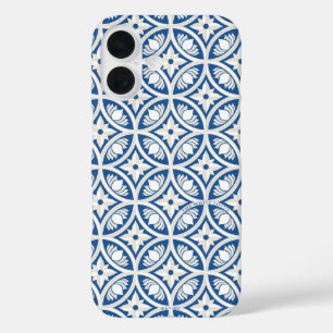 Coastal Lotus Tegel Pattern - De Witte Lotus iPhone 16 Hoesje