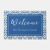 Coastal Lotus Tegel Pattern - De Witte Lotus Deurmat (Voorkant)