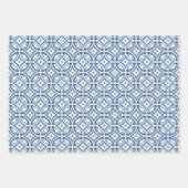 Coastal Lotus Tegel Pattern - De Witte Lotus Inpakpapier Vel (Voorkant 2)