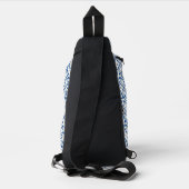 Coastal Lotus Tegel Pattern - De Witte Lotus Sling Bag (Achterkant)
