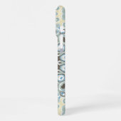 Coastal Mandala in Sand, Blue, and Driftwood Tones iPhone Hoesje (Linkerkant)