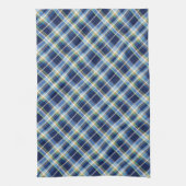 Coastal - Marine Blue, Blue-Grey, Orange, Lime... Theedoek (Verticaal)