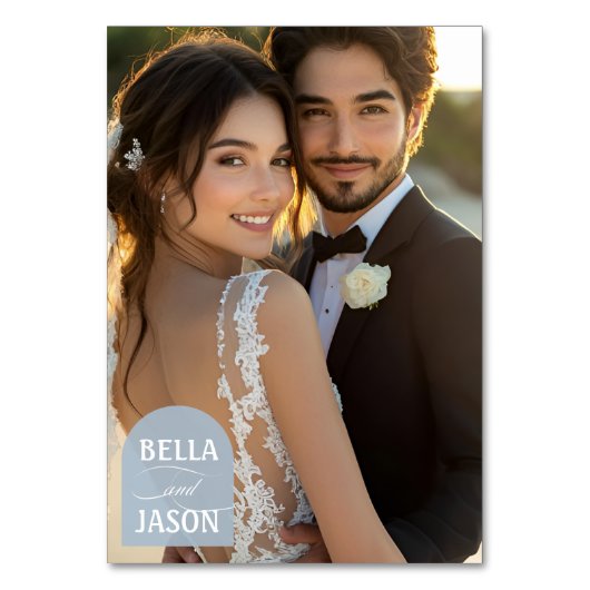 Coastal Meadow Chic Childhood Pic Table Kaart (Achterkant)