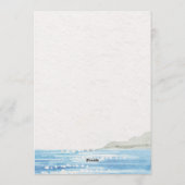 Coastal Mediterranean Lemon Grove Wedding Kaart (Achterkant)